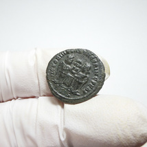 【古代ローマコイン】Constantine I（コンスタンティヌス1世）クリーニング済 ブロンズコイン 銅貨 フォリス(pPzMATnZnf)_画像7