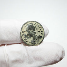 【古代ローマコイン】City Commem（コンスタンティノポリス記念）クリーニング済 ブロンズコイン 銅貨 フォリス(V7FeJrzNP4)_画像5