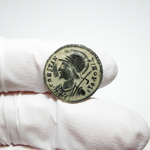 【古代ローマコイン】City Commem（コンスタンティノポリス記念）クリーニング済 ブロンズコイン 銅貨 フォリス(V7FeJrzNP4)_画像3