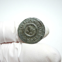 【古代ローマコイン】Constantine I（コンスタンティヌス1世）クリーニング済 ブロンズコイン 銅貨 フォリス(rrhkjfNfTV)_画像7
