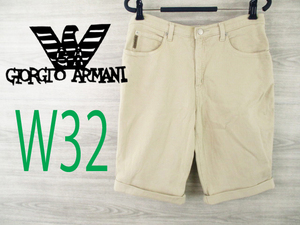 MP901y ARMANI JEANS●アルマーニジーンズ イタリア製＜コーデュロイ・ハーフパンツ＞32・W82㎝ ボトムス●Ricicli17