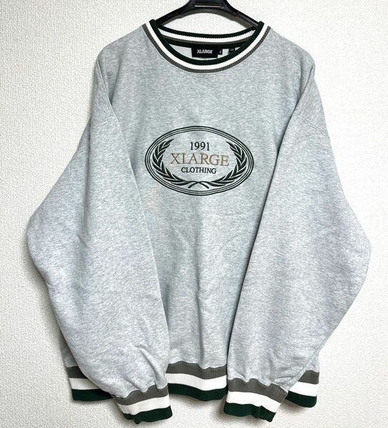 XLARGE エクストララージ完売商品　RIB LINE CREWNECK SWEAT XLARGE 