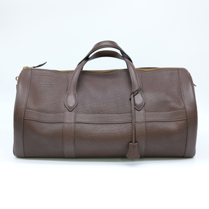 [. discount ][ beautiful goods ]HERMES Hermes a- Rudy Boston bag arutenn leather Brown tea #0T