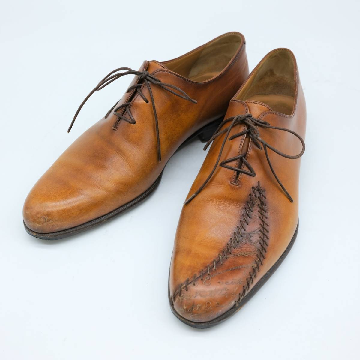 Berluti ベルルッティ 靴ベラ レザー ブラウン シルバー金具 F0197