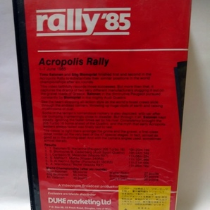 即決☆rally'85☆Acropolis Rally☆FIA’85世界ラリー選手権☆第6戦☆アクロポリス・ラリー☆東映☆VHS☆レンタル落ち☆ジャンク☆送520の画像4