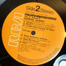 record　レコード　A GALLERY OF SCREEN MASTERPIECES ２　SUNRISE SUNSET　ミュージカルヒットナンバー　映画音楽　1円スタート_画像8