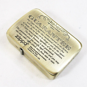 同梱可能 ジッポー ライター 1941復刻版 #1941ギャランティ柄 真鍮古美 41GRT-BS &amp;amp;ギフトボックスセット（オイル＋フリント+BOX）