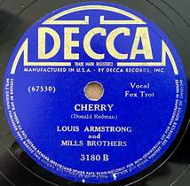 LOUIS ARMSTRONG AND MILLS BROTHERS DECCA Boog-It/ Cherry_画像3