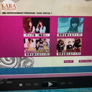 KARA（カラ） SWEET MUSIC GALLERY 封入 DVD２枚セット  中古品  韓国 K-POPの画像6