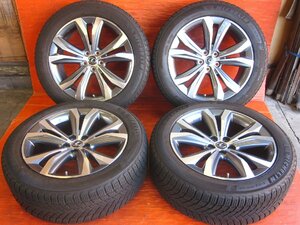 【Y4】レクサス LEXUS 20系 RX バージョンL 純正 20インチ 8.0J +30 PCD114.3 5H ミシュラン X-ICE SNOW SUV 235/55R20 エア圧センサー付き