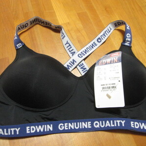 *送料無料*新品*L*EDWIN*スポーツブラ*ブラック*エドウィン*ブラジャー*