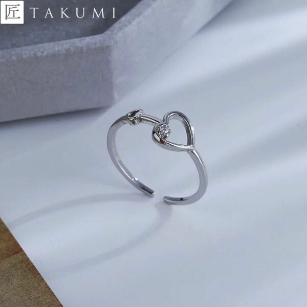 TAKUMI JEWELRY 匠 ハート 指輪 リング フリーサイズ