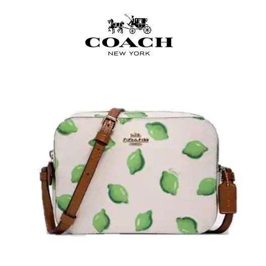 COACH コーチ レザー カメラ バッグ タッセル チェーン ショルダー