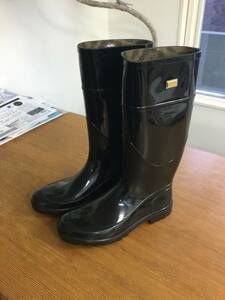  beautiful goods Dolce & Gabbana rain boots Italy size 38 black DOLCE&GABBANA