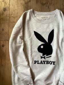 90~00年代 ビンテージ PlayBoy★プレイボーイ プリントバニープリントスウェット 貴重 ビックサイズ XXLほど