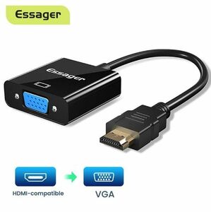 HDMI to VGA 変換アダプタ 変換ケーブル 1080P対応