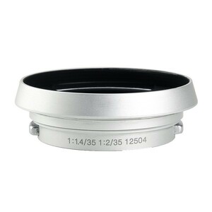 ライカ(Leica) M型用 メタルレンズフード 12504 (M1.4/35、M2.0/35用) シルバー［焦点工房厳選］