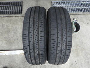 T227-4　ラジアルタイヤ　ダンロップ　ENASAVE EC204　185/65R14　2021年　2本セット