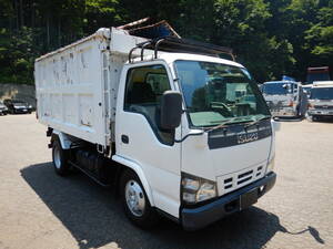 【CH21592】深Dump truck 12万㌔台 2006 Isuzu Elf 積載3000㎏ 5速MT ナンバーincluded 自動Seat 土砂禁 Dump truck Canter Dutro