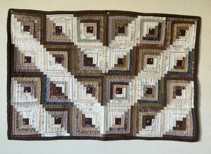  patchwork quilt log cabin tapestry .... Hattori ...APC quilt quilt piece quilt top hand made hand work 