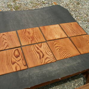 屋久杉 8枚 美しい木目 工芸 世界遺産 H517の画像6