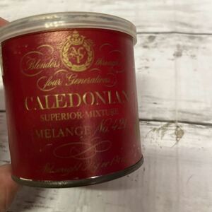 L455 CALEDONIANパイプタバコ缶　パイプ煙草　ビンテージ　コレクション　希少