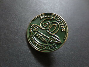  Jaguar E type 60 anniversary commemoration pin badge *JAGUAR E-TYPE* rare goods * new goods unused goods *XJ*XF*XKR*XE*I-PACE* Britain car 