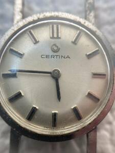 送料無料『5896』CERTINA　サチーナ　手巻き　レディース 腕時計 稼働品　ムーブメントのみ ビンテージ レア