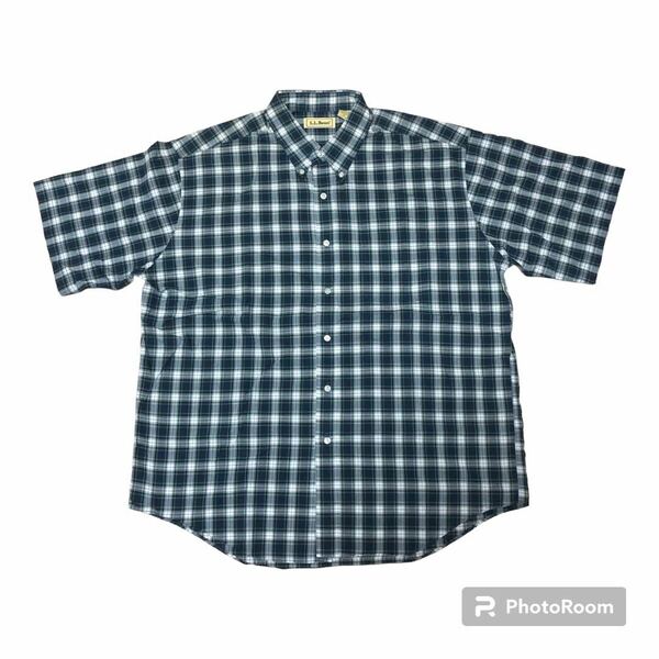 90s L.L.Bean エルエルビーン タータンチェック BDシャツ XL