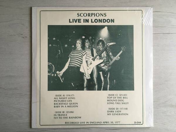 SCORPIONS LIVE IN LONDON 新品未開封