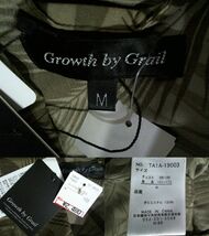 ☆新品・未使用☆グロースバイグレイル【Growth by Grail】リーフ総柄　ボタニカル コーチジャケット M こげ茶　カーキ クリックポスト可_画像10