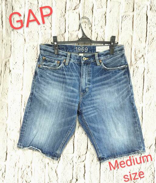 ★送料無料★ GAP デニムパンツ ギャップ ハーフパンツ メンズ ショーツ Medium