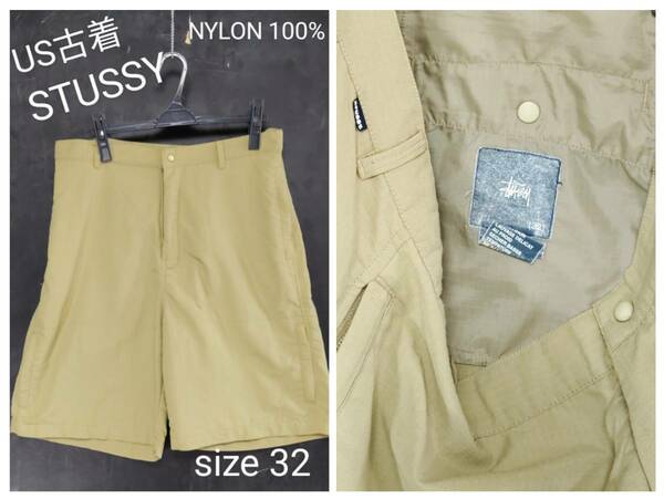 ★送料無料★ ＵＳ古着 STUSSY ステューシー ハーフパンツ メンズ ショーツ size 32