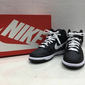 【NIKE ナイキ】DJ6189-001 Dunk High Black Panda ダンクハイ パンダ ハイカットスニーカー 27cm ブラック レザー 2307oki