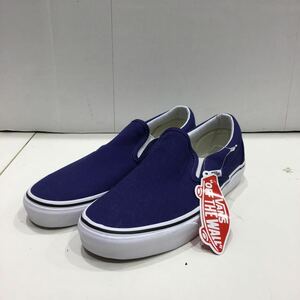 [VANS Van z] low cut sneakers slip-on shoes 23.5cm blue unused goods lady's 2307oki