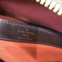 【LOUIS VUITTON ルイヴィトン】N45255 ナヴィグリオ ショルダーバッグ ダミエ ブラウン レザー 2307oki_画像9