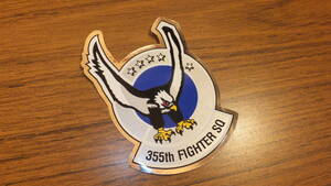 【USAF】355th FS Fightin' Falcons 米空軍第355戦闘飛行隊 F-35ライトニングⅡ ステッカーデカール 米空軍嘉手納基地 アイルソン空軍基地
