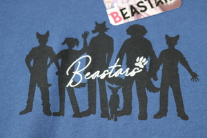 ビースターズ BEASTARS Tシャツ LL タイトル刺繍 紺 メンズ 新品 未使用 