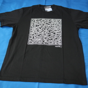 キースへリング Tシャツ 人 黒 メンズ XL UNIQLO ユニクロ Keith Haring 新品 未使用 の画像1