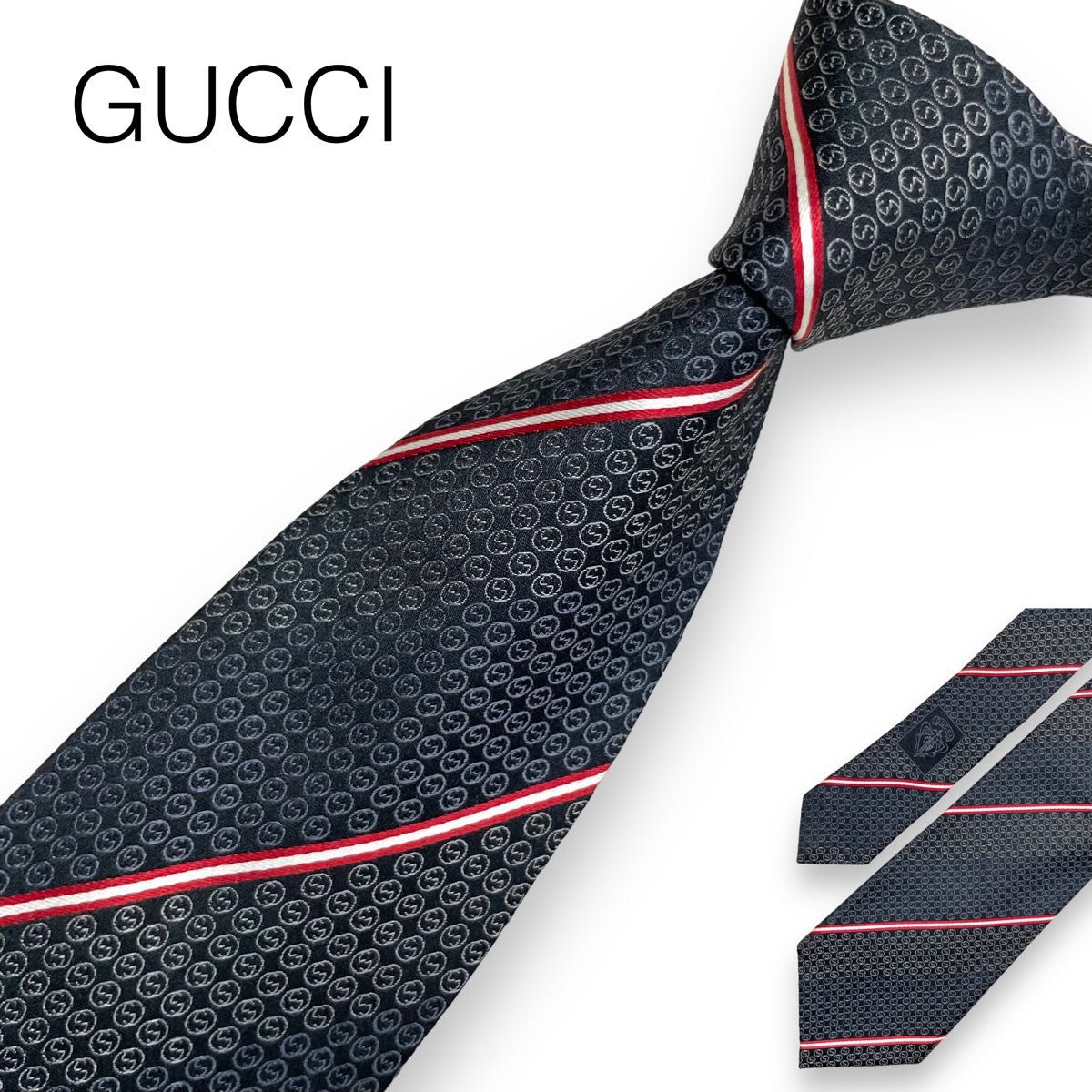 美品 グッチ GUCCI スリムフィット レギュラーカラー ブロードシャツ