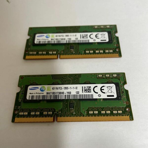 PC3-L-12,800 S. 4GB 2枚 8GB. SO-DIMM