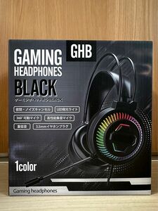 GAMING HEAD PHONES Black ゲーミングヘッドホン 黒