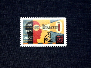 アメリカ切手　１種未使用　「糖尿病と闘う」　2000年