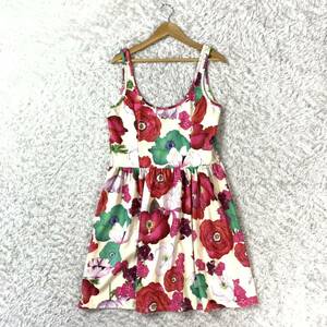 ZARA ザラ 花柄ワンピース ノースリーブワンピース 花柄 総柄 M YA3695