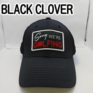 [USED]BLACK CLOVER メッシュキャップ ブラック フリーサイズ(約56～59㎝)【0172】