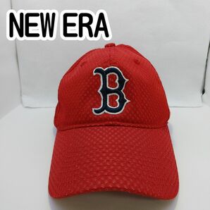 [USED]NEW ERA Boston Red Sox メッシュキャップ レッド サイズ(約55～59㎝)【0173】