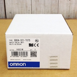 ●【AH-01605】新品未使用品 OMRON セーフティリレーユニット 非常停止ユニット オフディレー付き G9SA-321-T075