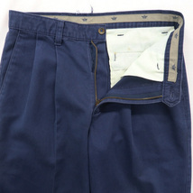 古着 ドッカーズ DOCKERS チノパンツ スラックス ツータック ネイビー サイズ表記：W30L30　gd40202_画像3