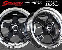 ■ ステルスレーシング K36 ■ 16x5.5J　軽四用/人気のスーパーディープ2段リム!!　KENDA KR23A　165/50R16 タイヤ付4本セット_画像1