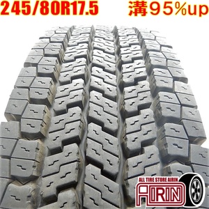 中古タイヤ 245/80R17.5 133/131J YOKOHAMA ZEN902ZE スタッドレスタイヤ 1本単品 4トン 中古 17.5インチ